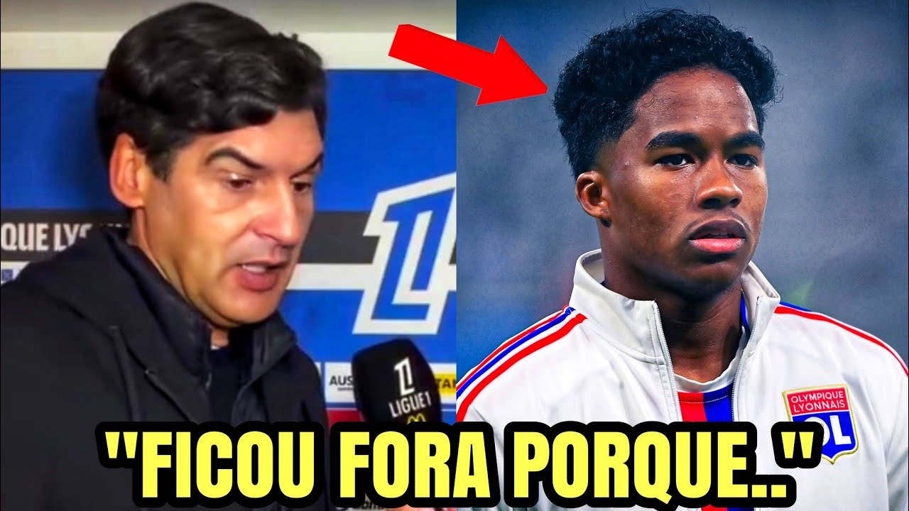 🚨TÉCNICO DO LYON EXPLICA PORQUE DEIXOU ENDRICK FORA DA LIGA EUROPA!
