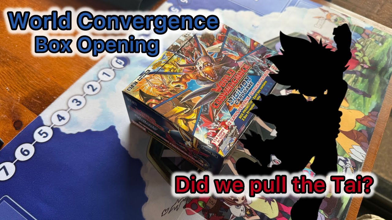 Digimon TCG World Convergence Booster Box Opening – Can we pull the Tai