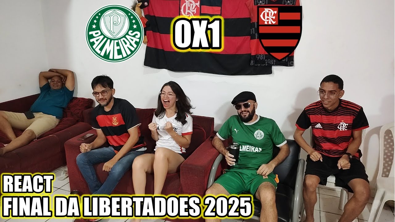 REAÇÃO PALMEIRENSE FLAMENGO CAMPEÃO LIBERTADORES 2025 FLAMENGO 1X0 PALMEIRAS FINAL DA LIBERTADORES