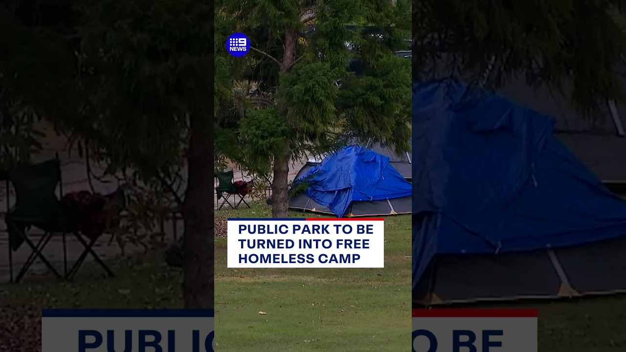 Queensland park to be turned into free homeless camp | 9 News Australia