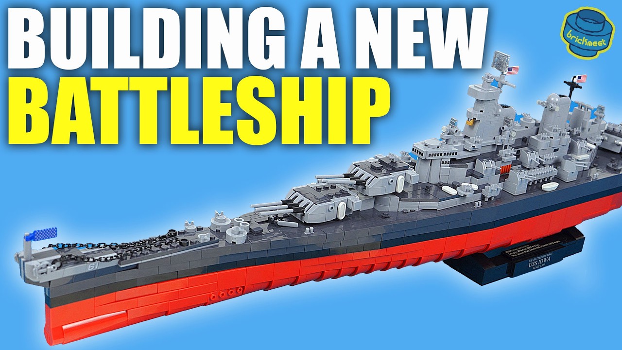10 Minutes to Speed Build ALL COBI IOWA Class Battleships [2685 parts]