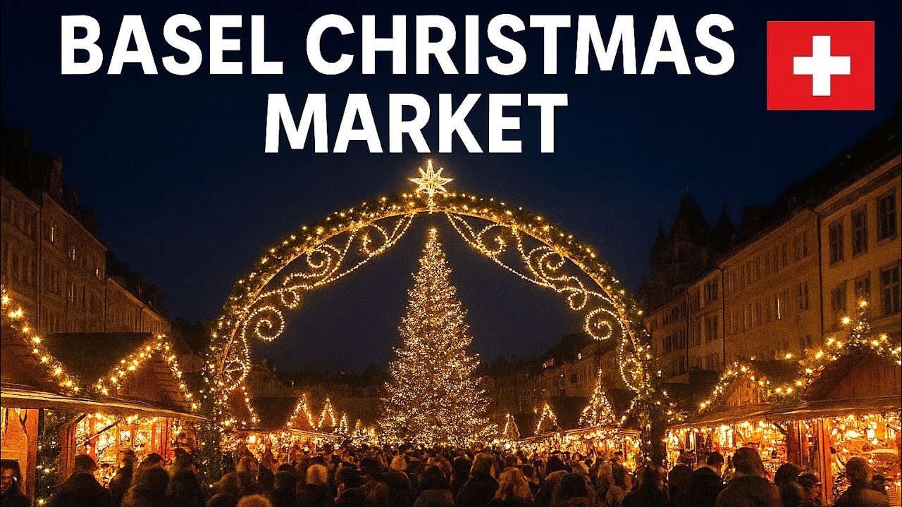 4K Basel Christmas Market | Most Beautiful and Largest Christmas Market of Switzerland Weihnacht