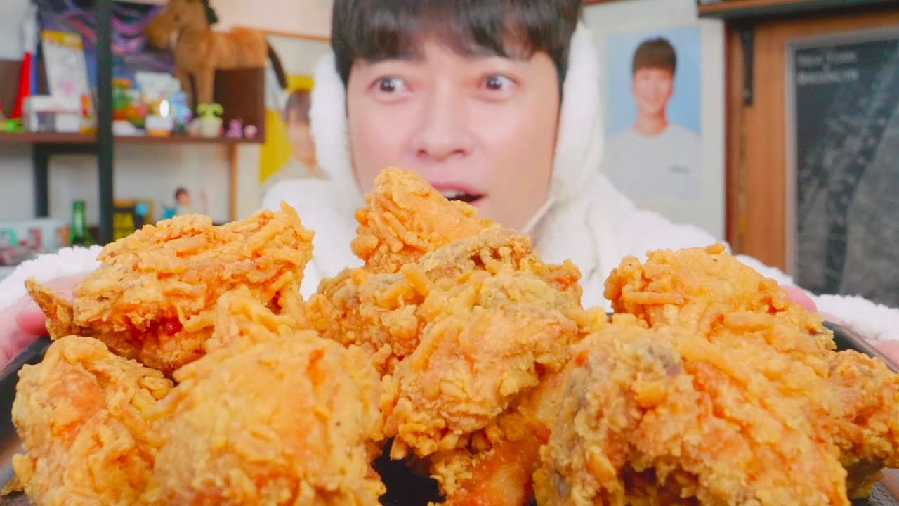 BHC 신메뉴 포테킹 후라이드 치킨 먹방 ㅎ;;
