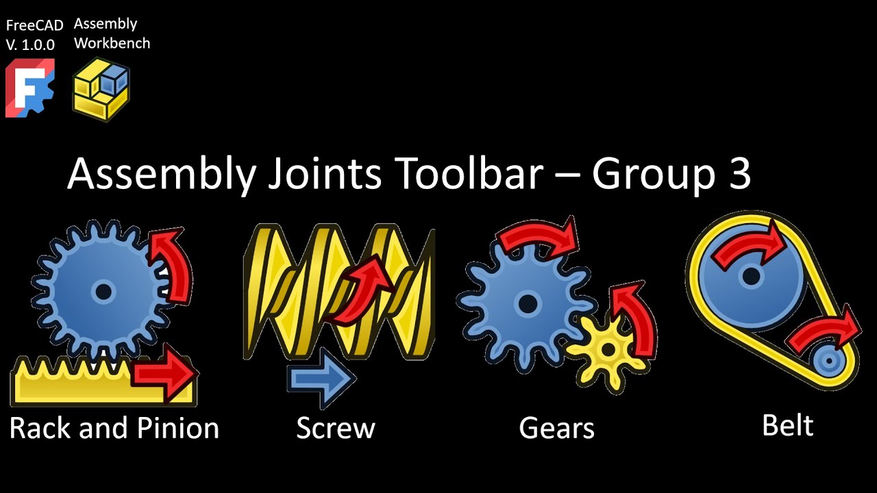 FreeCAD Assembly Workbench Group 3 - Advanced Joints