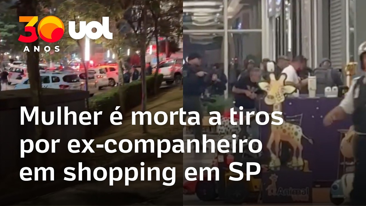 Mulher é morta a tiros por ex-companheiro em joalheria de shopping em SP