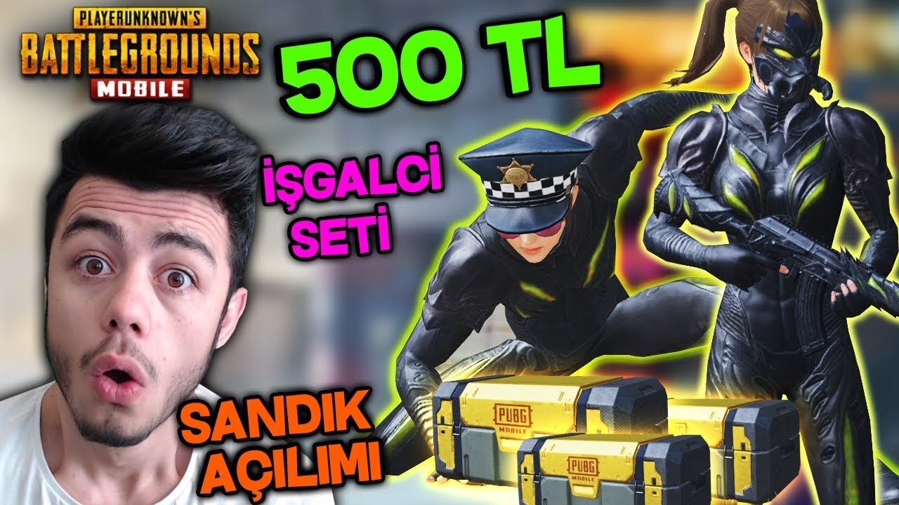 500 TL İLE YENİ GELEN İŞGALCİ SETİNİ ÇIKARMAYI DENEDİM ! - PUBG Mobile