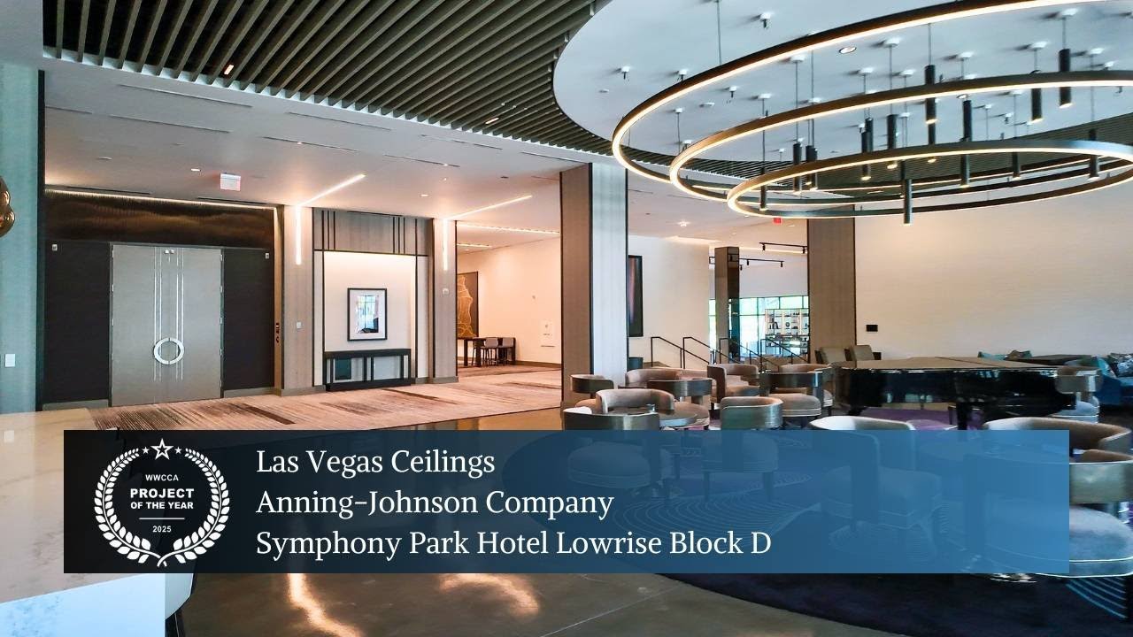 Las Vegas Ceilings - Symphony Park Hotel Lowrise Block D - Anning-Johnson Company