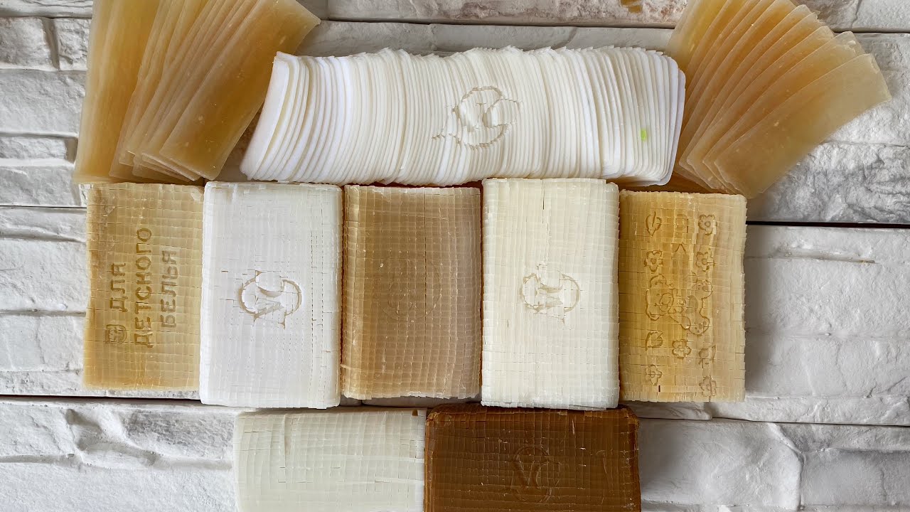ASMR Laundry Soap. Cutting Cubes. Relaxing Video. Breaking Soap Slices. Crunchy Sound 🤎