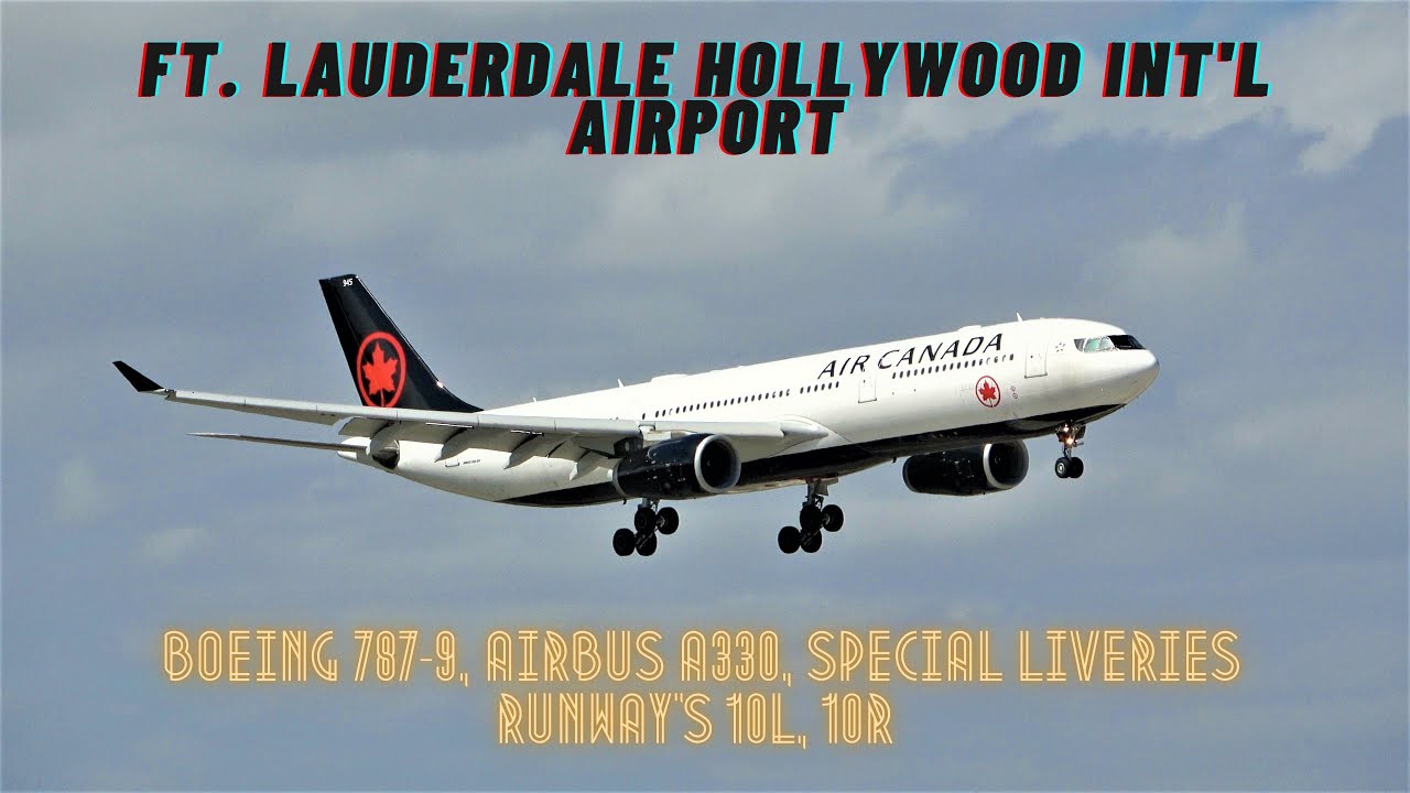 [4K] PLANE SPOTTING Windy 10L and 10R Flights FT. LAUDERDALE HOLLYWOOD INTERNATIONAL AIRPORT 2/22/21