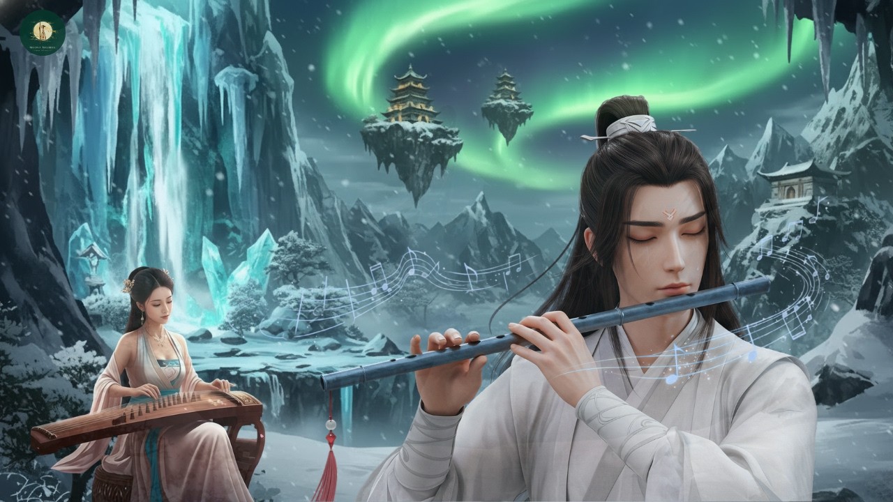 Chinese Zen music: Bamboo flute, Erhu & Guzheng | Relaxing & Peaceful music @MoonlitMelodies-68s