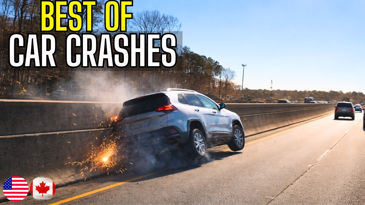 Best of Car Crashes Compilation | USA & Canada - 57