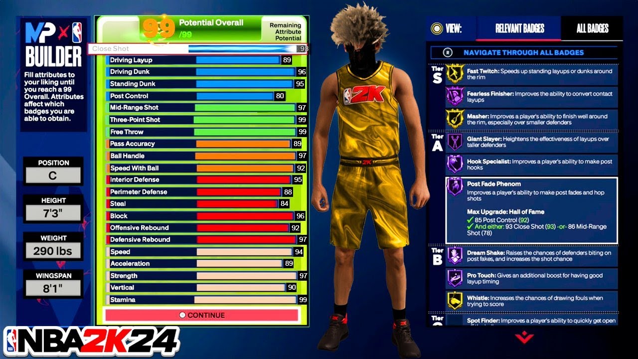 NBA 2K24 COMPLETE MYPLAYER BUILDER BREAKDOWN