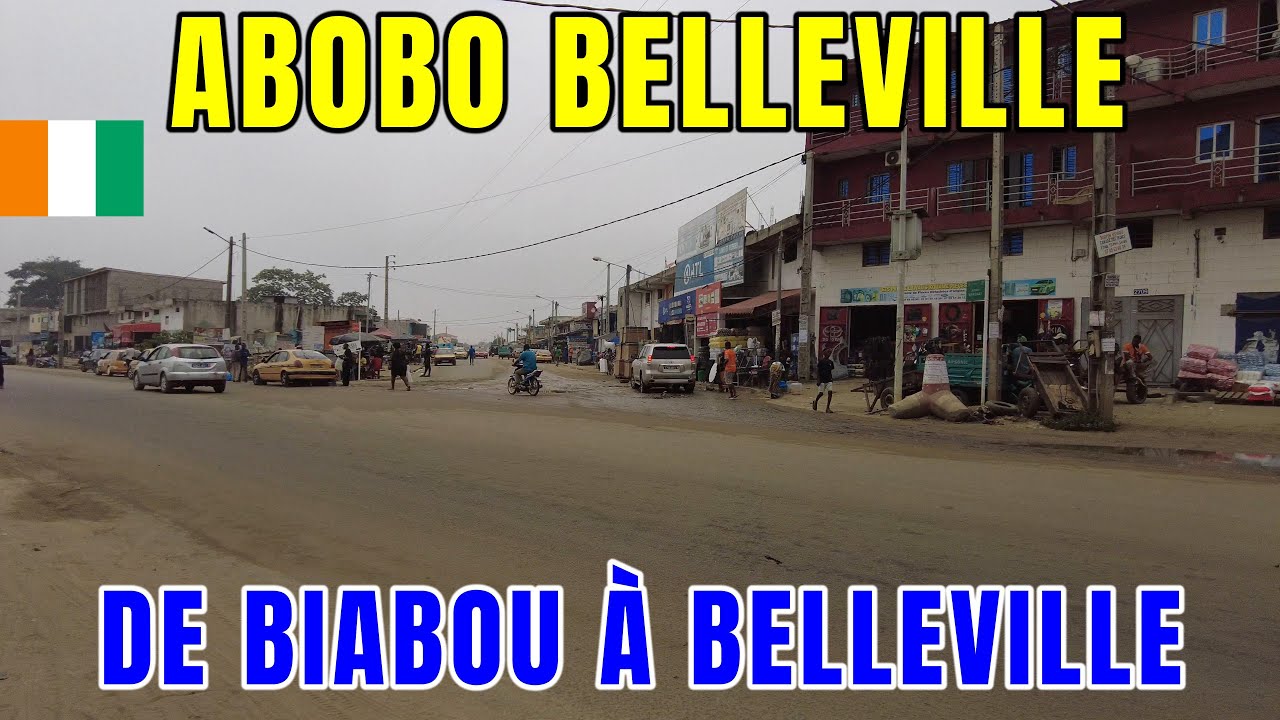Abobo Belleville – Visite du quartier à Abidjan | Trajet de Biabou à Belleville, Côte d’Ivoire 🇨🇮