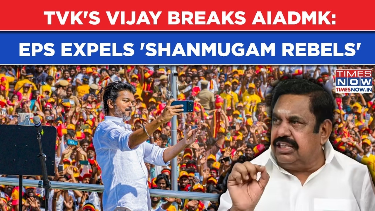 Vijay Breaks AIADMK, EPS Expels 'Shanmugam Rebels': 25 Tamil Nadu MLAs Voted TVK, Now Face Action