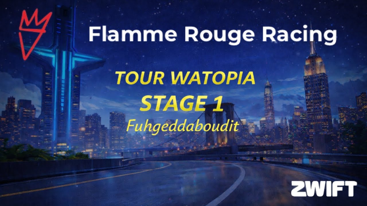 FRR Tour Watopia 🔥 Stage 1 &ndash; Fuhgeddaboudit | DRA | Live Zwift Racing