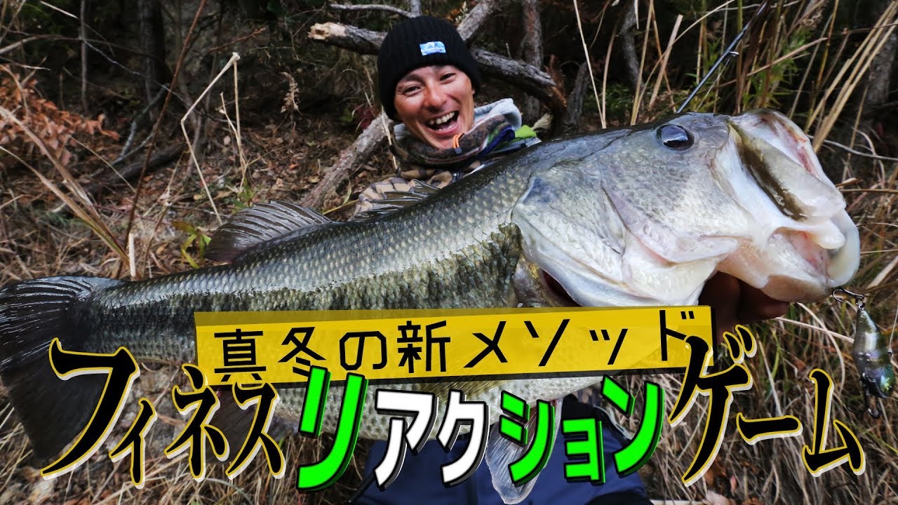 鉄板で獲れないバスを獲る！冬野池リアクションフィネスゲーム（水野浩聡）