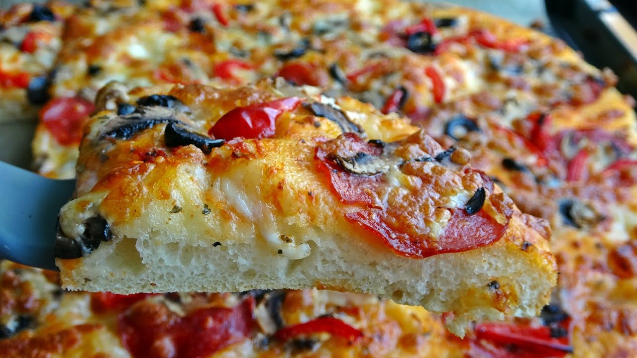 DUŻA DOMOWA PIZZA  XXL #food #fastfood #pizza