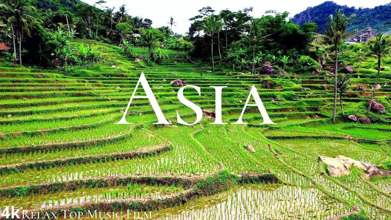 Asia 4k With Calming Music