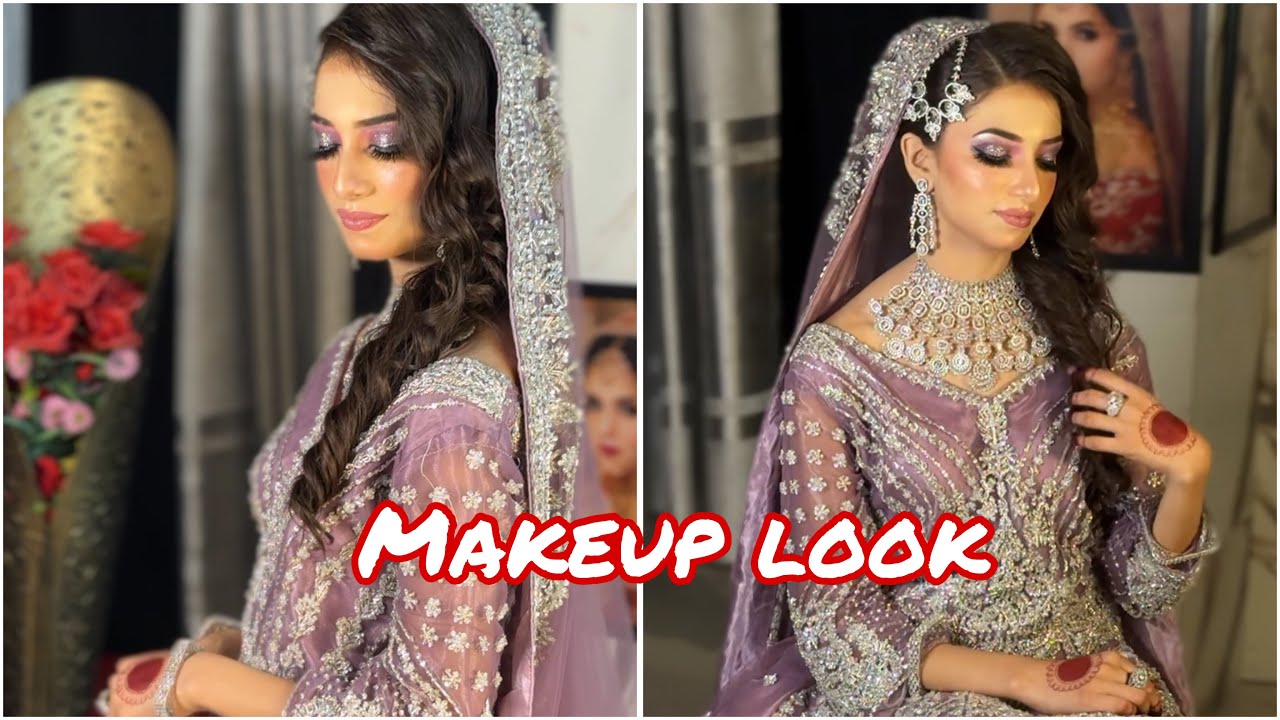 Trendy Engagement Makeup Look Step By Step | Glittery Makeup 