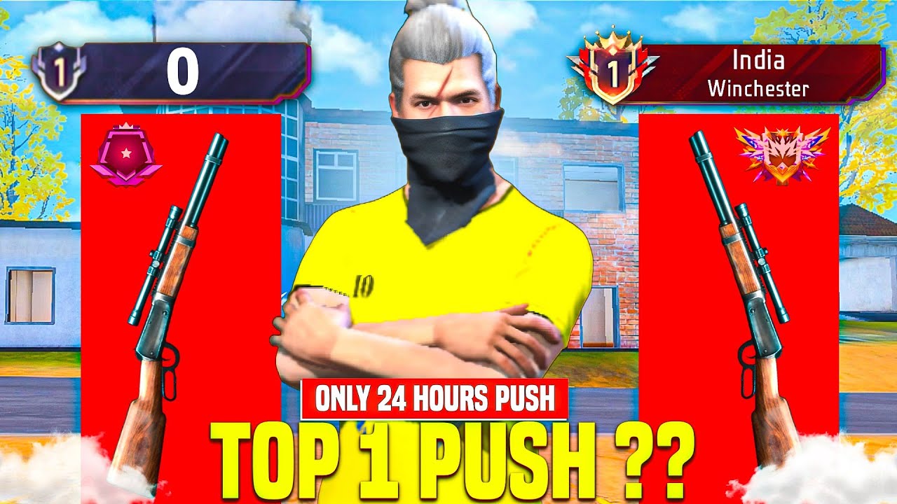 Pushing Top 1 Title in : DEADLIEST Marksman Rifel ( WINCHESTER ) 🤯 -- Only 24 Hour Push 💀🔥 Ep : 02