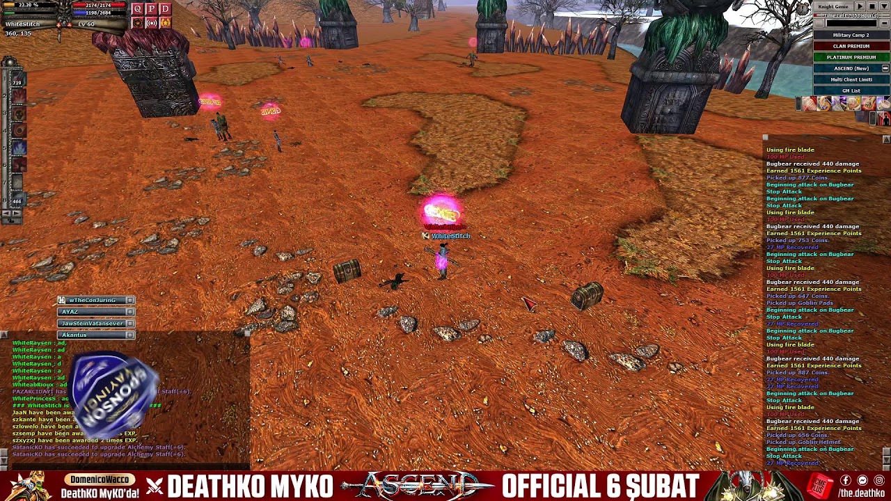 #DeathKO Myko ASCEND!  - WhiteAngels Clan PK Yayını