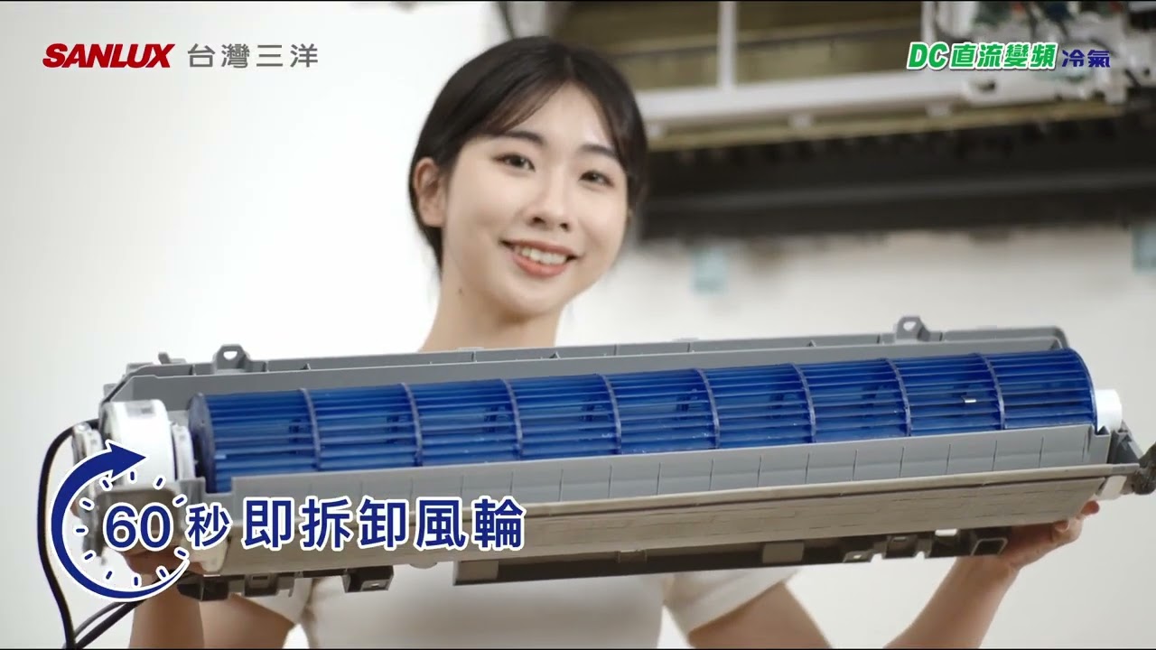 SANLUX台灣三洋 只要一顆螺絲拆解 直接輕鬆拆洗 速捷淨系列