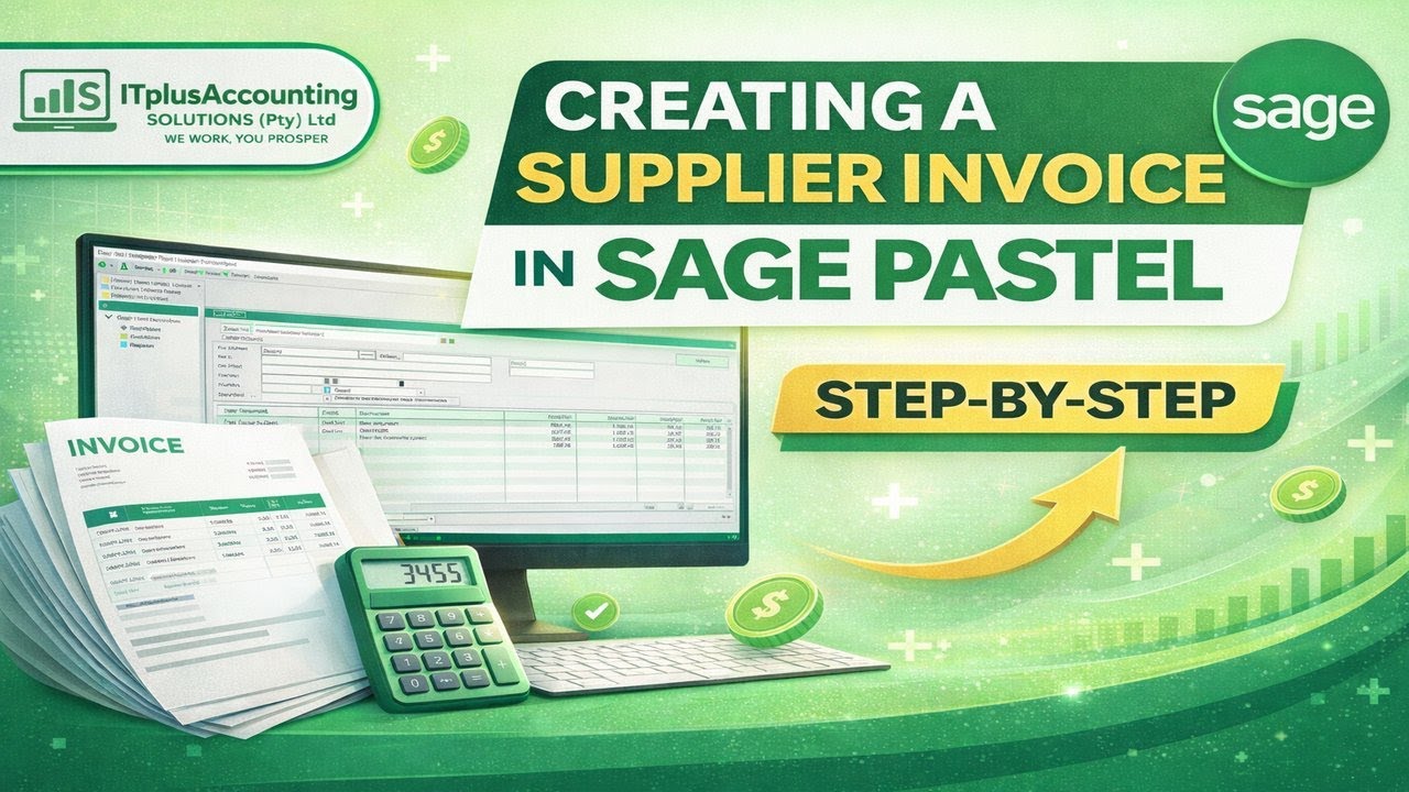👉 Creating a Supplier Invoice in Sage Pastel Accounting | Step-by-Step Tutorial