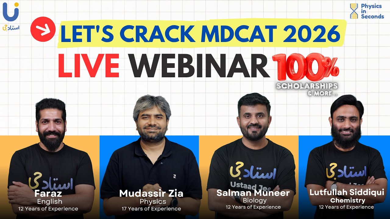 Free MDCAT 2026 Live Webinar - Let's Crack it!