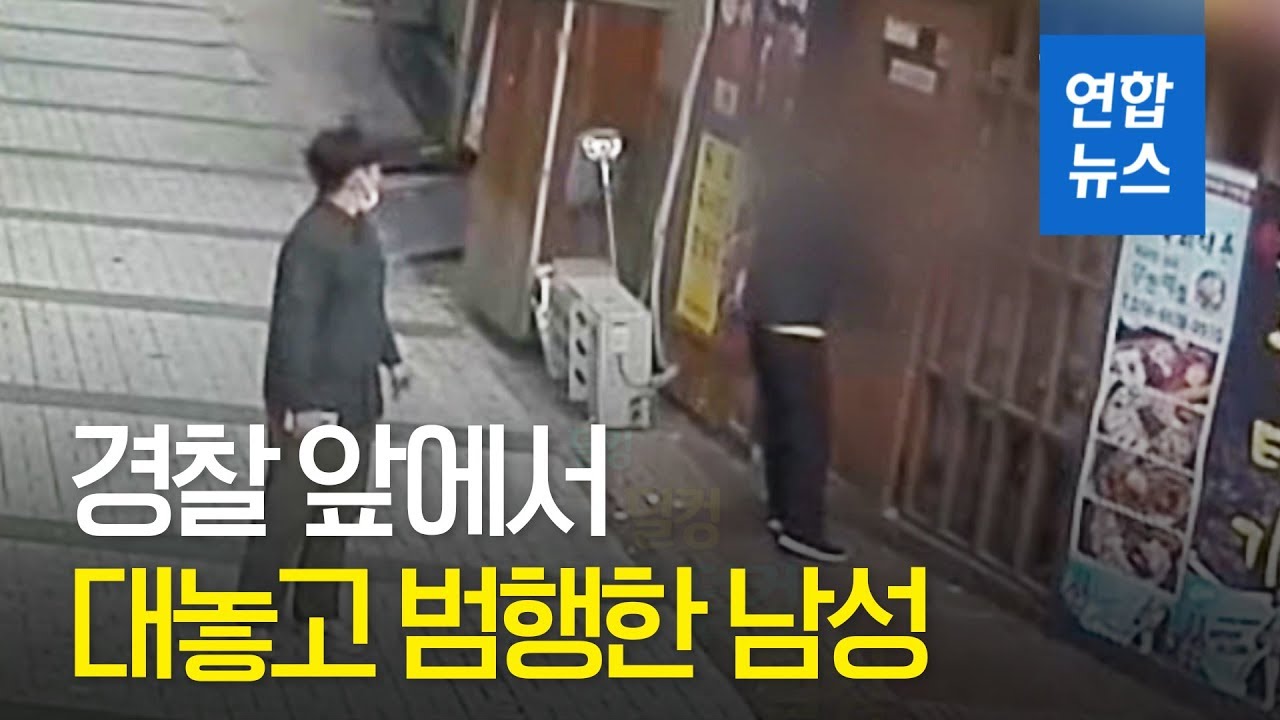 경찰 앞에서…'대담한' 절도범의 운명은  / 연합뉴스 (Yonhapnews)
