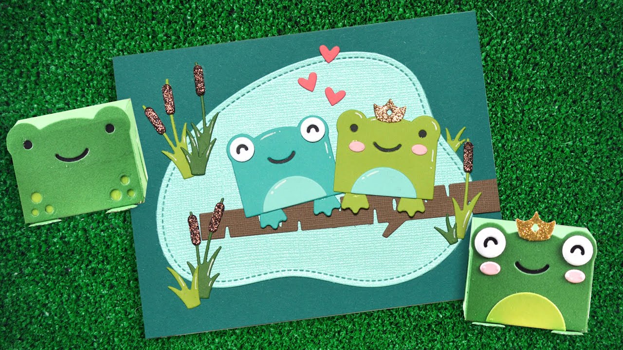 Intro to Tiny Gift Box Frog Add On + a card from start to finish