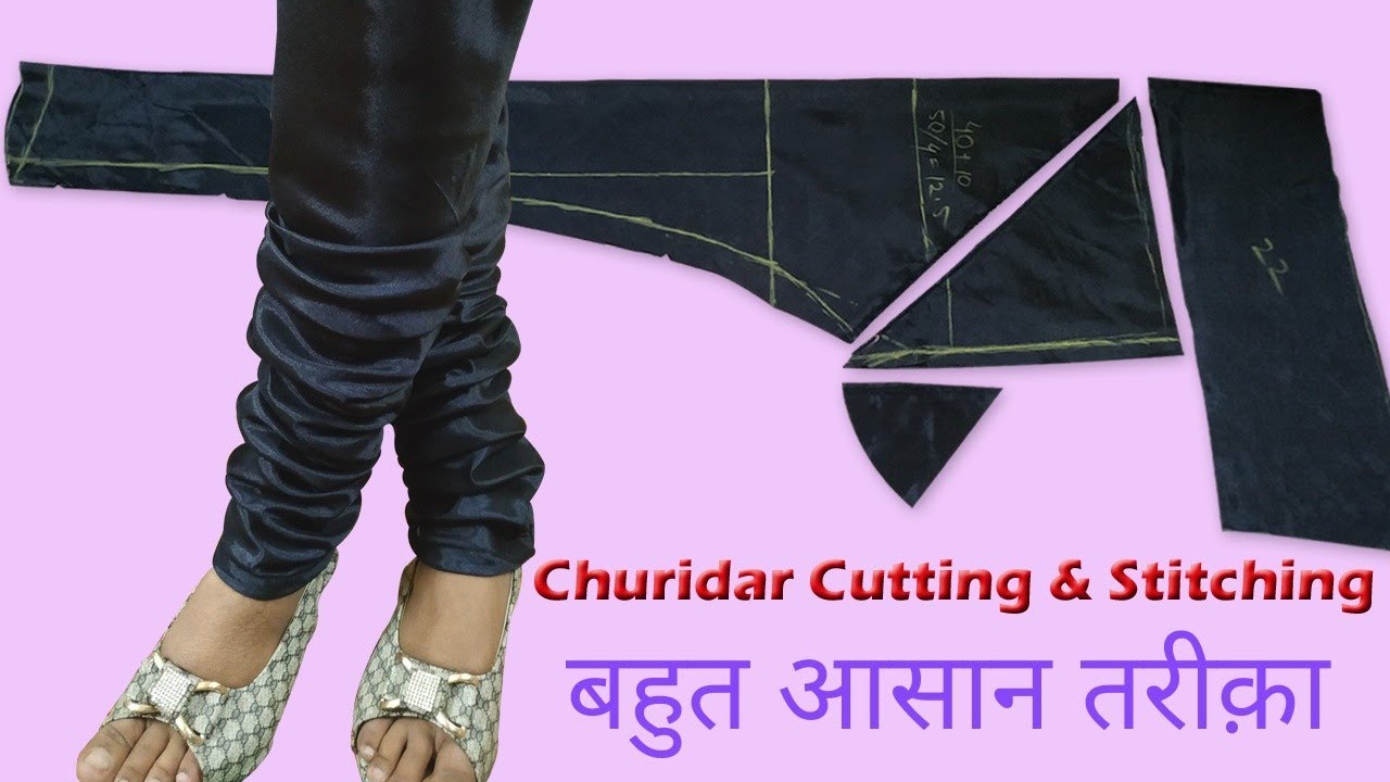 Churidar Cutting And Stitching | Churidar Pajama Cutting And Stitching | Churidar Salwar