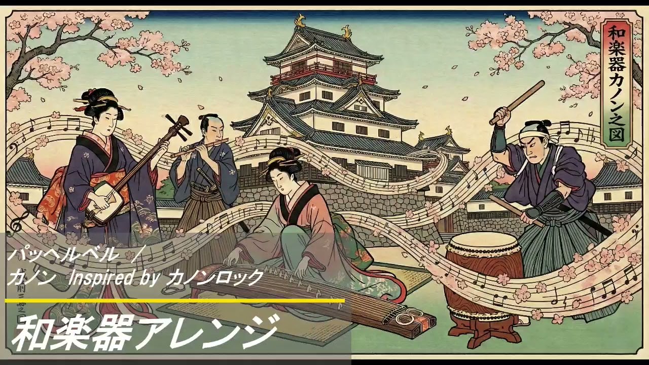 カノン (カノンロック風)/ パッヘルベル　　　　和楽器アレンジ　　Canon Rock style(Traditional Japanese Instruments Ver.)