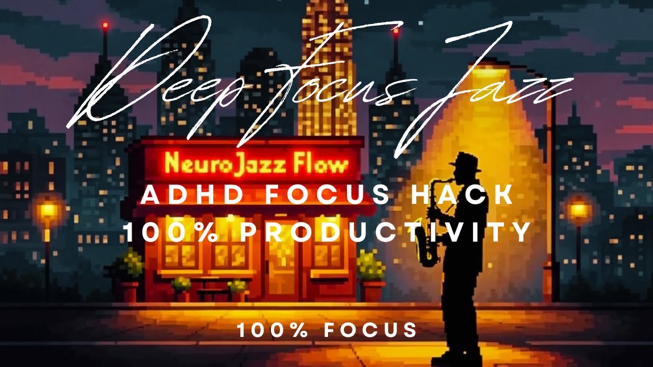Neuro Jazz Flow – Hours of Calming Saxophone for Focus
