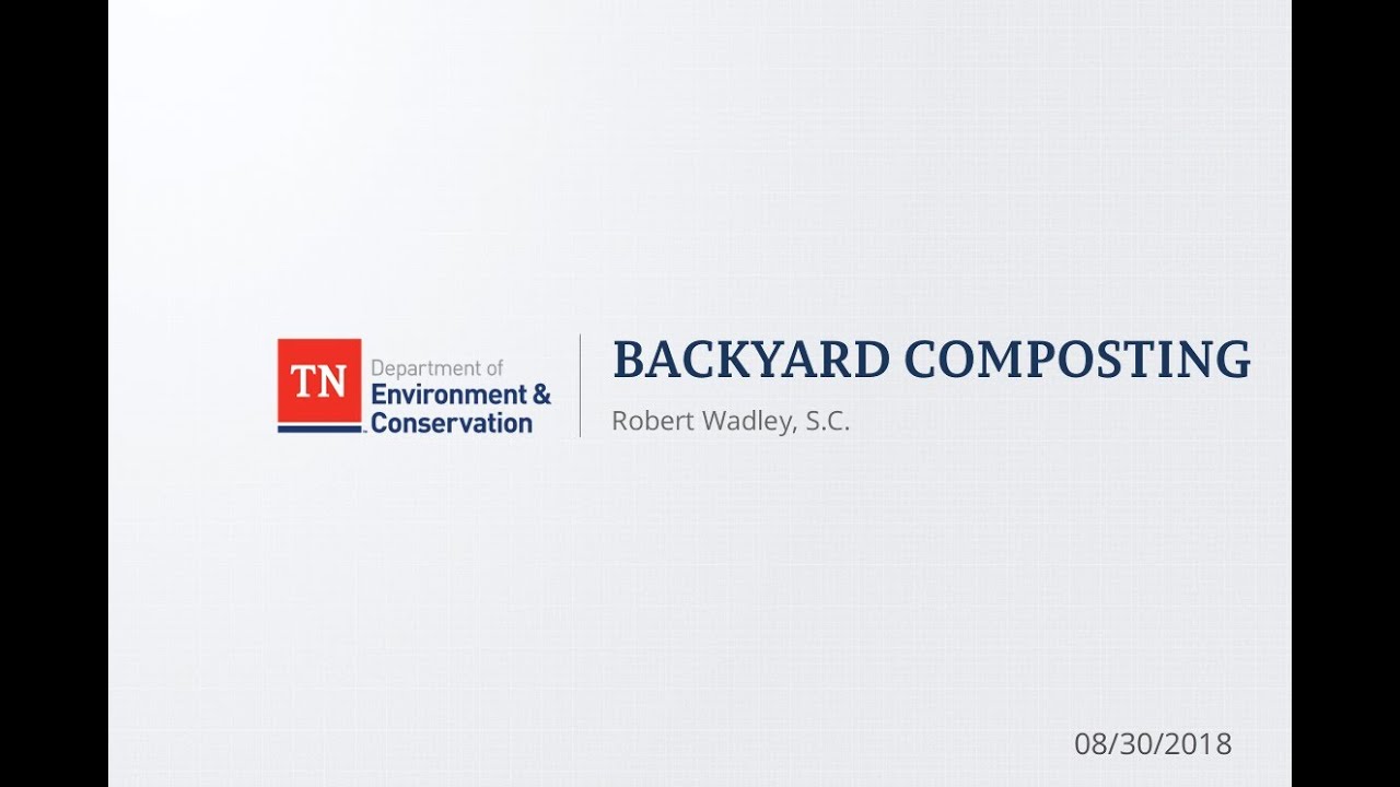 Backyard Composting