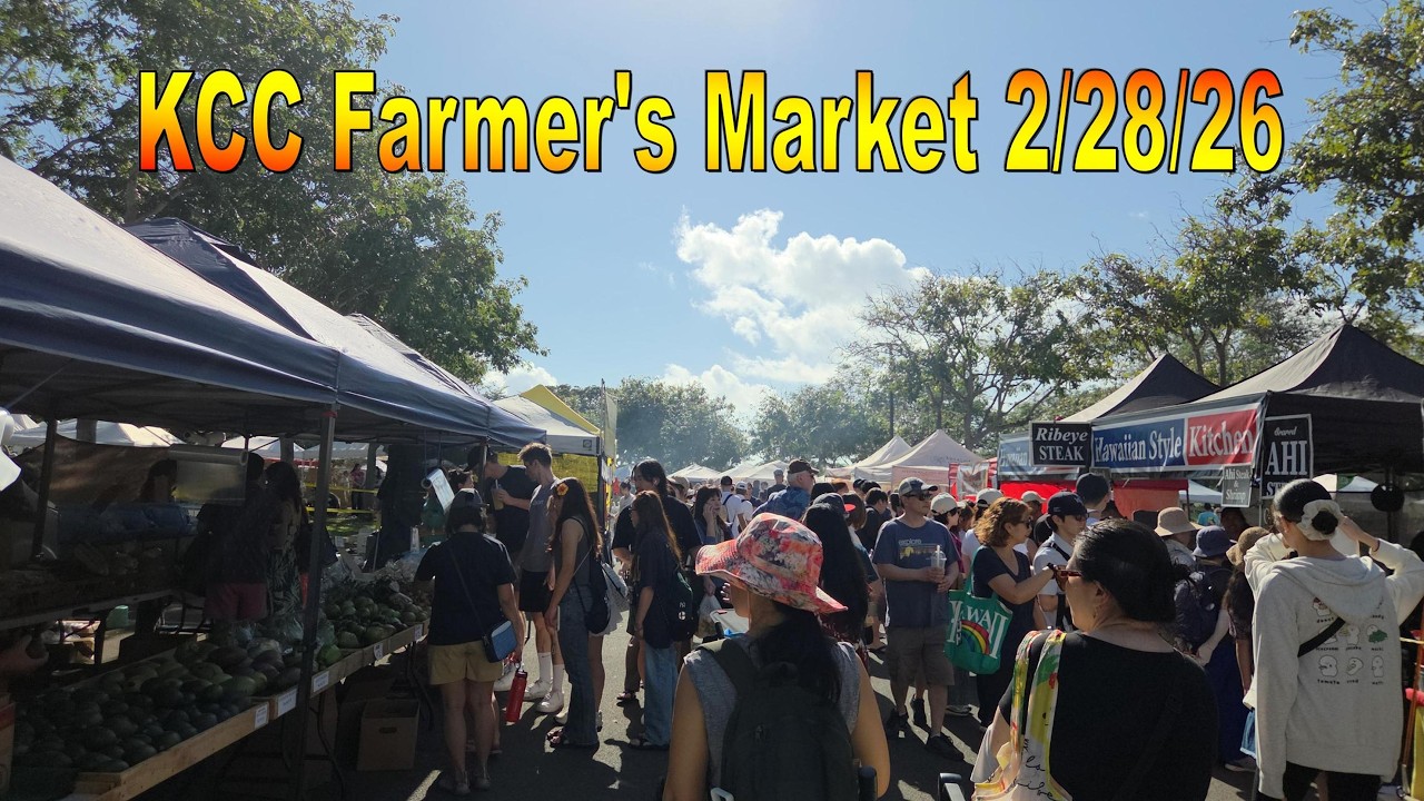 KCC Farmer's Market 2/28/26 in Honolulu, Oahu, Hawaii