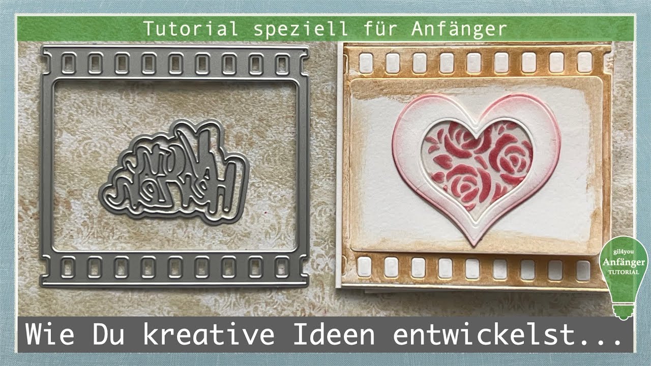 Wie aus einer einfachen Herzstanze eine Karte entsteht