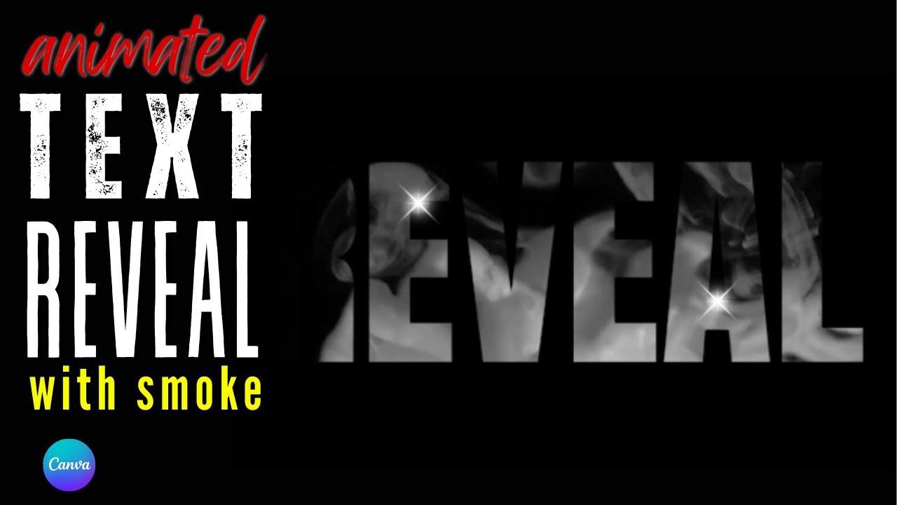 How To Add Smoke Effect To Transparent Text in Canva Tutorial for beginners Step by Step