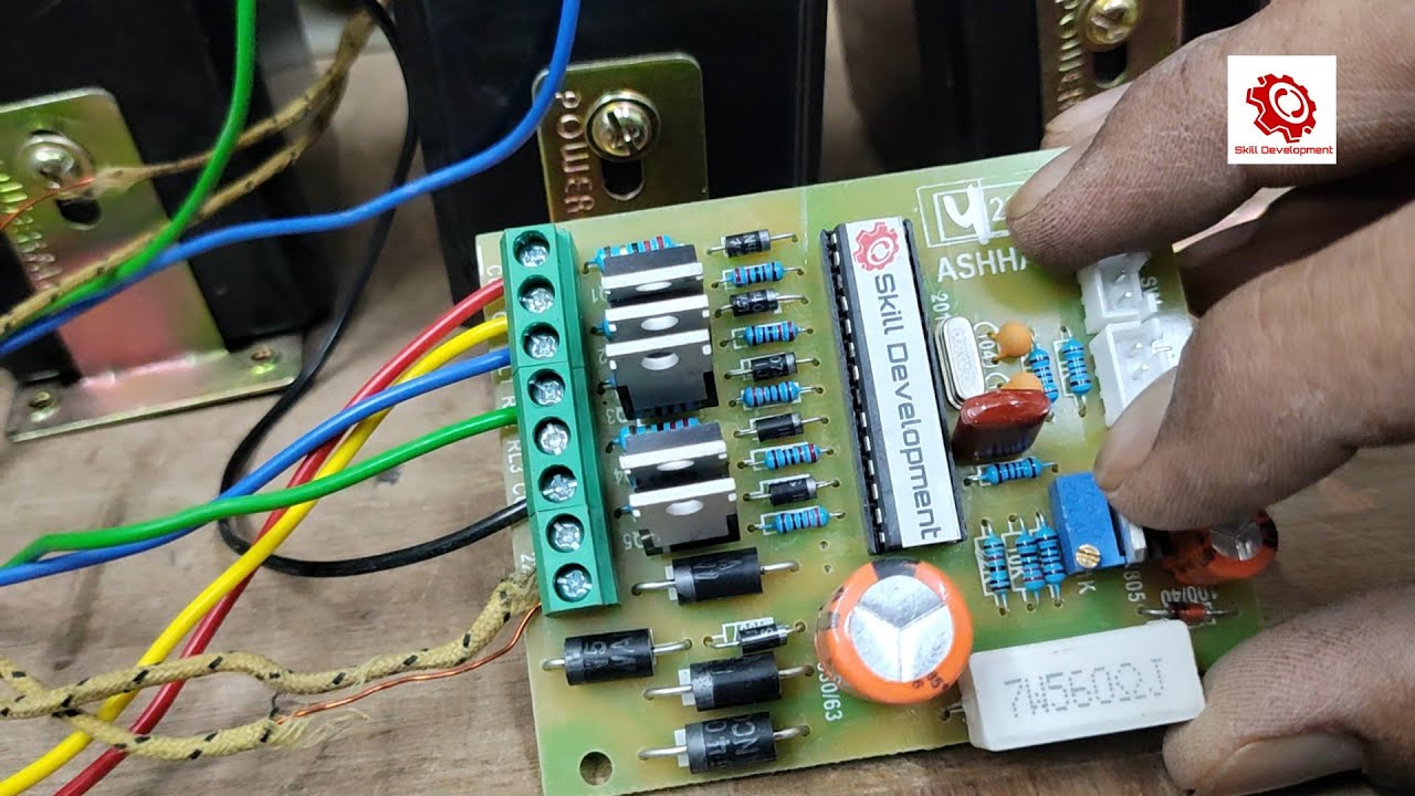 (Hindi) 07 steps microcontroller kit use in 90v.(05 steps) automatic voltage stabilizer
