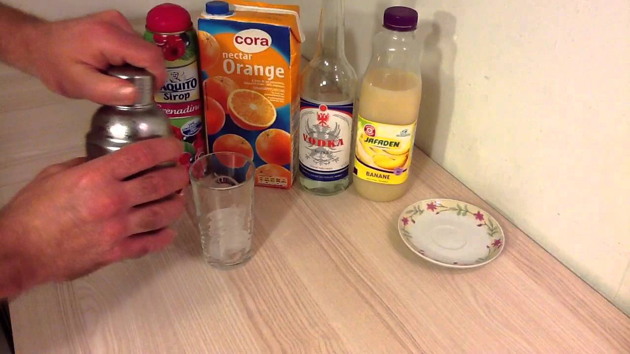 Faire un cocktail San Francisco - Recette Vodka fruitée