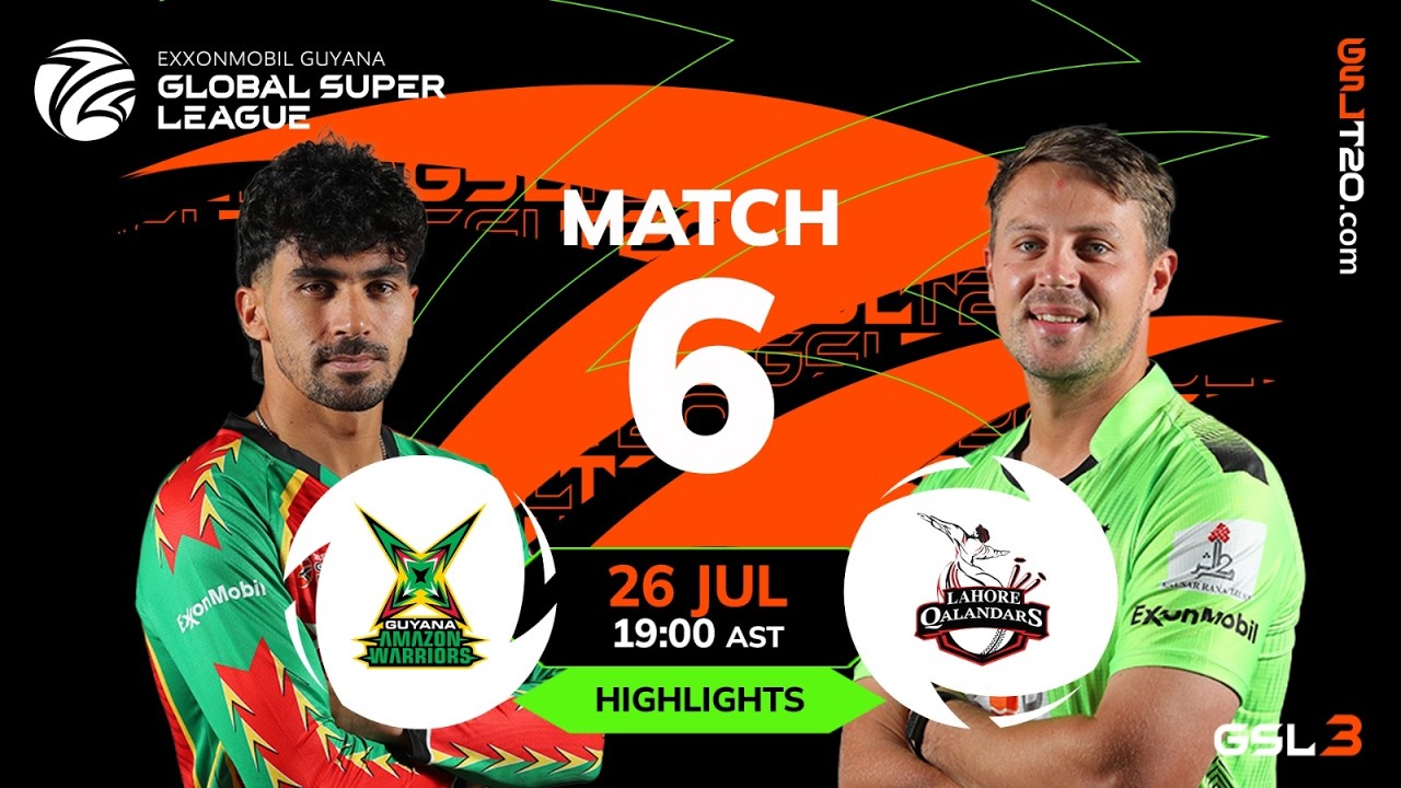 Match Highlights | Guyana Amazon Warriors vs Lahore Qalandars | GSL 2026