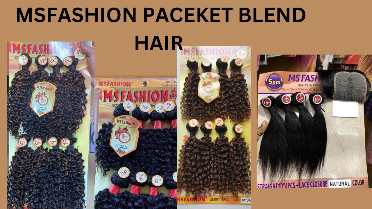 BLEND PACKET HAIR FOR CURLY FRINGE STYLE/MSFASHION