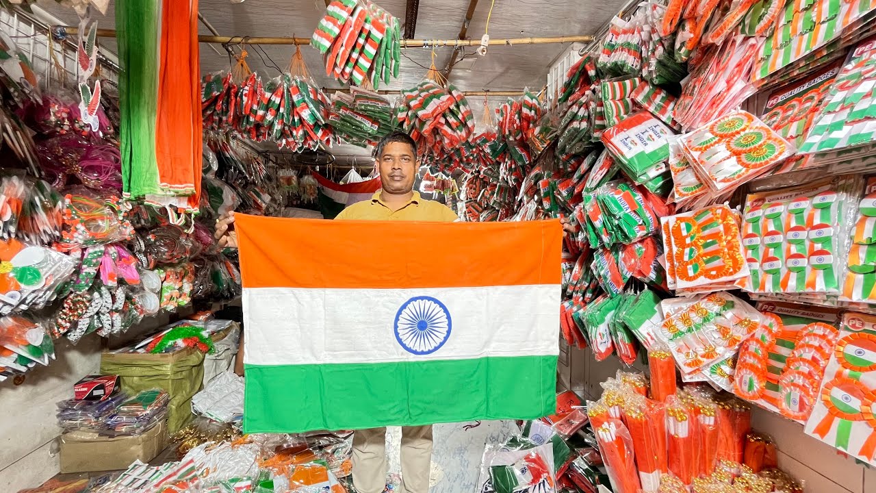 TIRANGA JHANDA WHOLESALE MARKET MUMBAI | फैक्ट्री रेट में खरीदे तिरंगा 🇮🇳 झंडा और Sticker