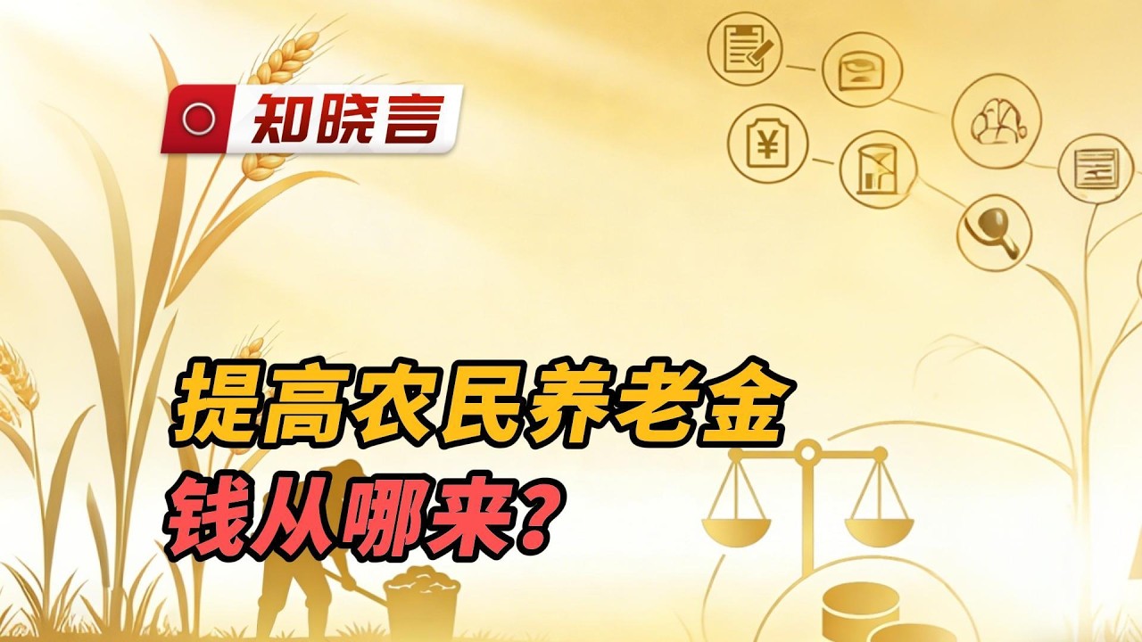 支持提高农民养老金，可钱从哪来？｜农民养老金｜经济、