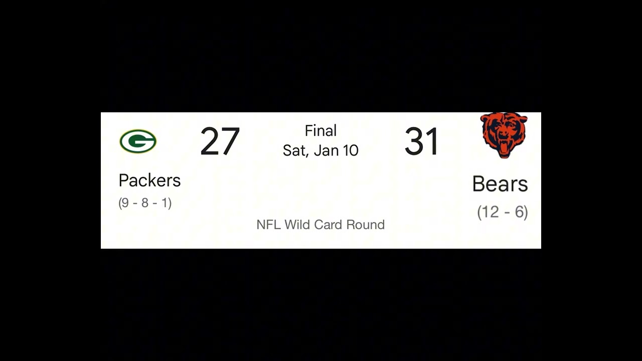 PACKERS VS BEARS RECAP