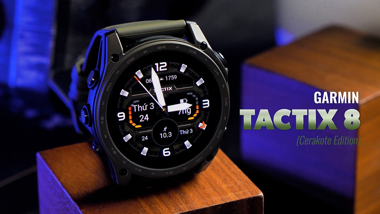 Đánh giá Garmin Tactix 8 Cerakote – Mạnh mẽ, cao cấp và cực kỳ “ngầu”