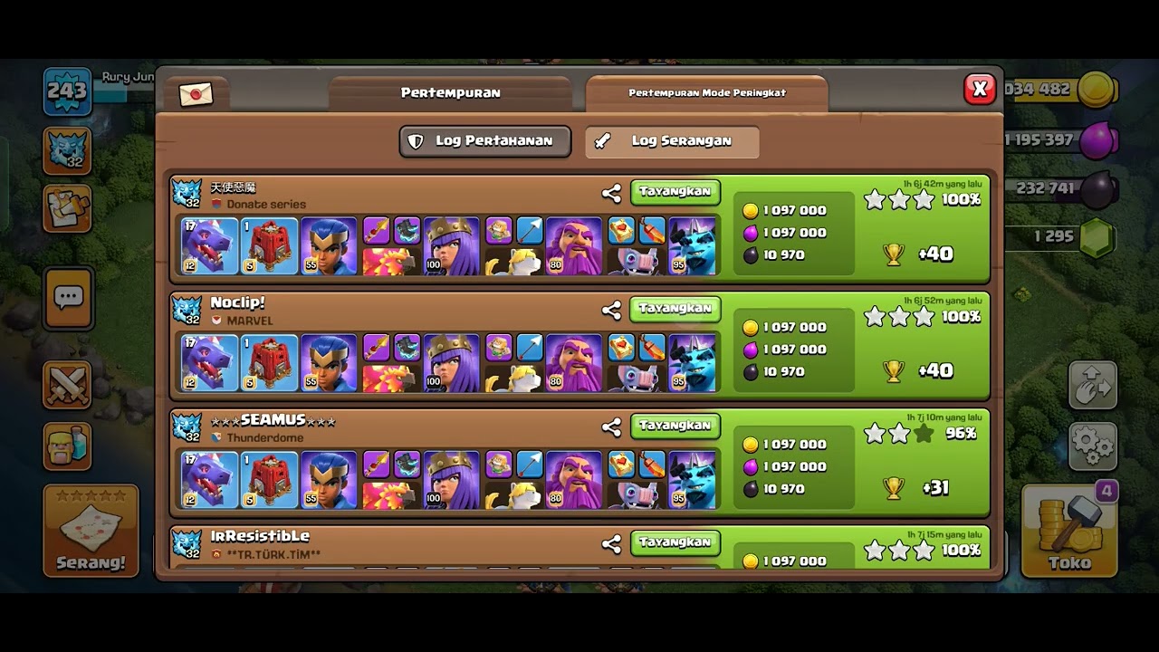 ATTACK LIGA HARIAN DRAGON TH 18 #cocindonesia #clashofclans #coc #clasher 