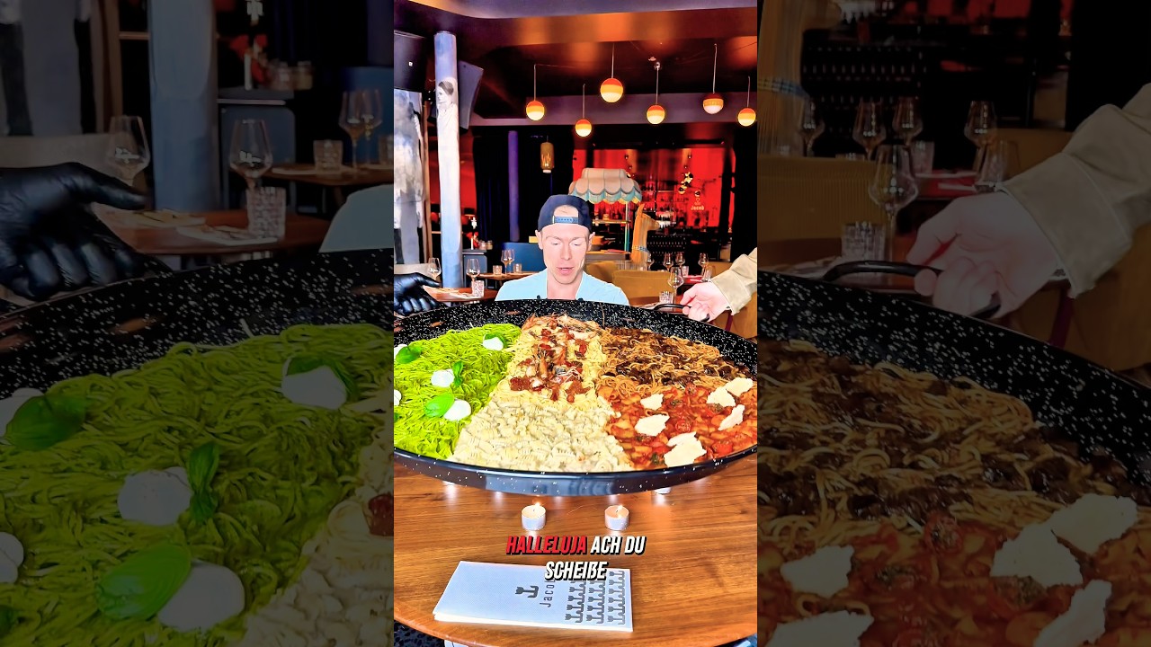 Giant WORLD PASTA DAY FOOD CHALLENGE! 😱 Kann ich sie bezwingen?! 🔥