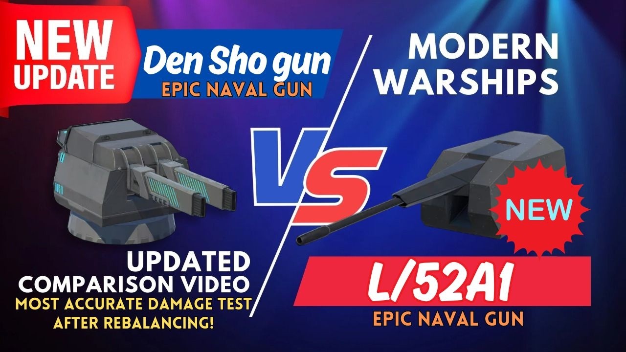 Which is better? L/52A1 (155 mm) versus Den Sho gun (203 mm) | Modern Warships