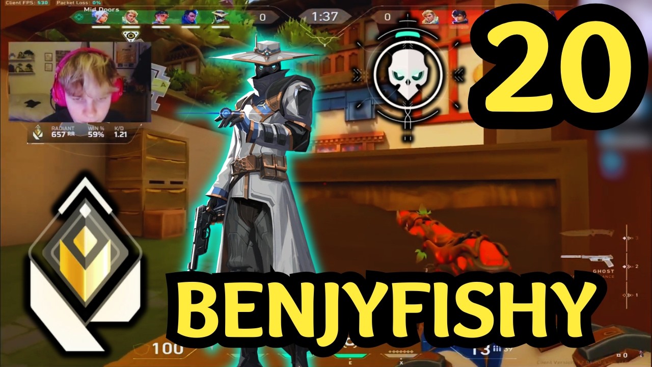 BENJYFISHY CYPHER 20 KILLS — Haven Map VALORANT VOD