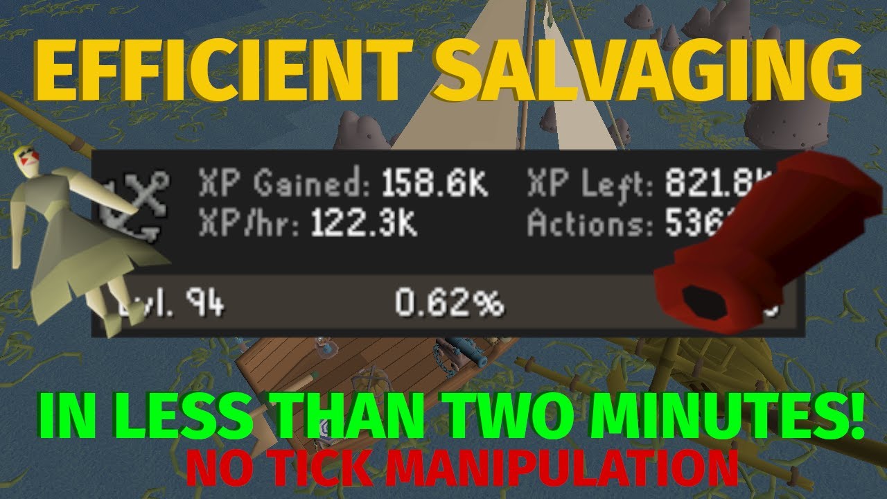 EASY AFK SALVAGING (120k Exp/Hr) - OSRS SAILING QUICK GUIDES